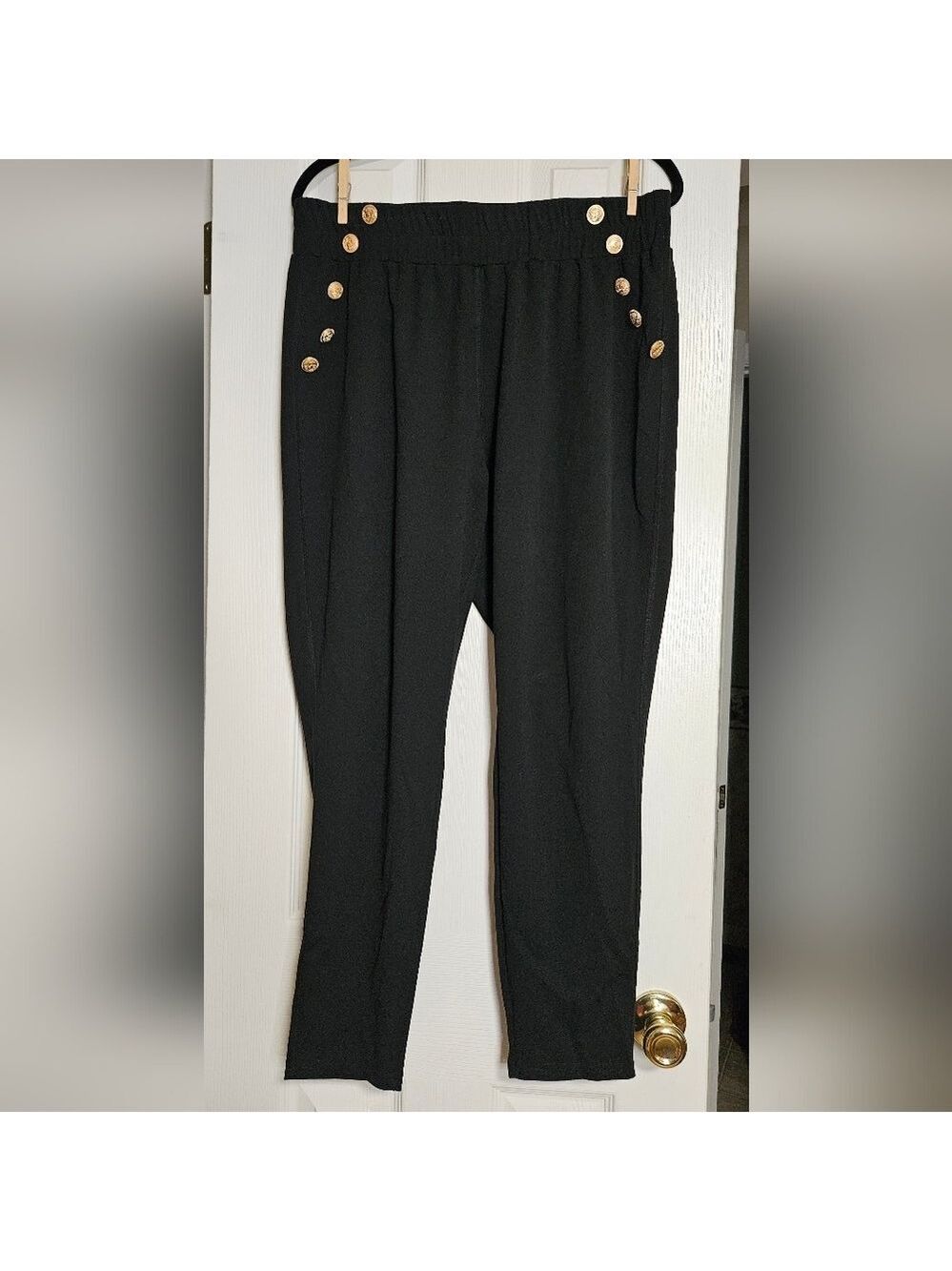 BloomChic Black Pants with Gold Accent Size 18-20